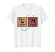 Retro Funny 6 7 Carbon Nitrogen Periodic Six Seven Physics T-Shirt