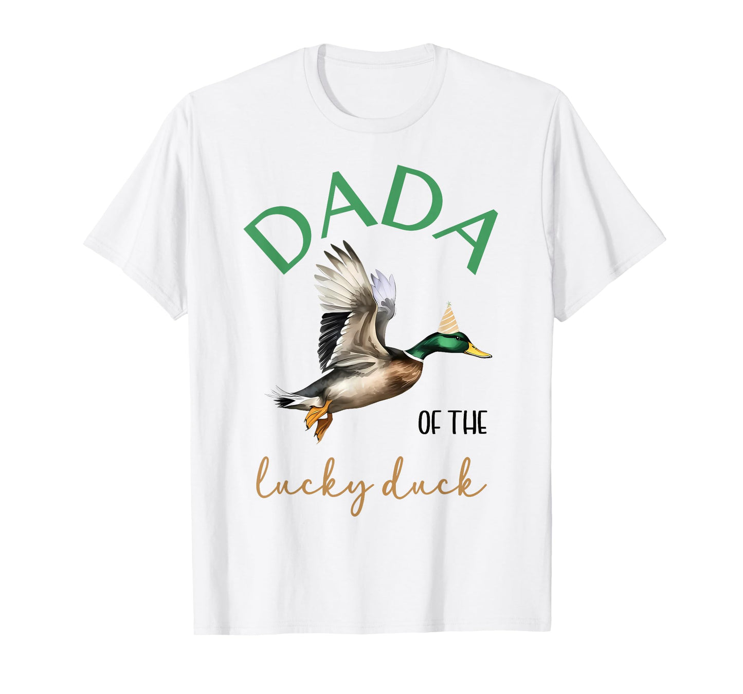 Dada of The Lucky Birthday Duck Hunting 1st Birthday Party T-Shirt