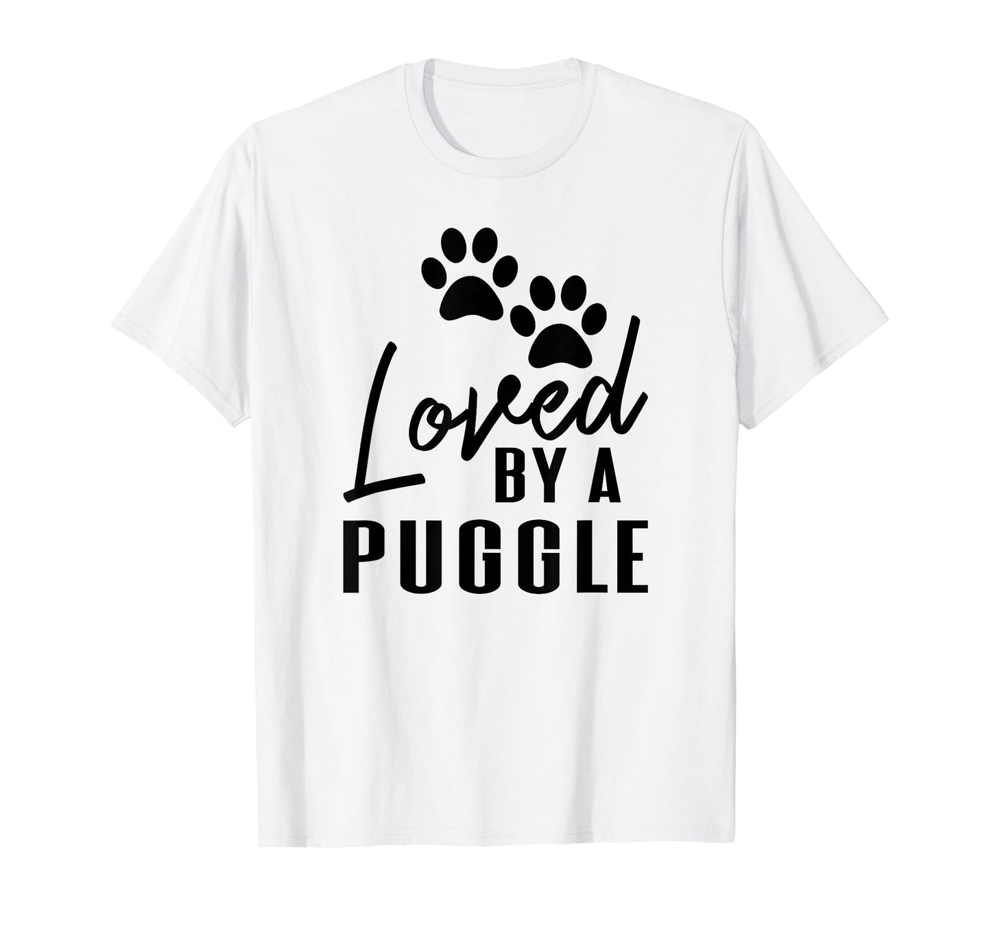 Loved by A Puggle Dog Mom or Dog Dad T-Shirt