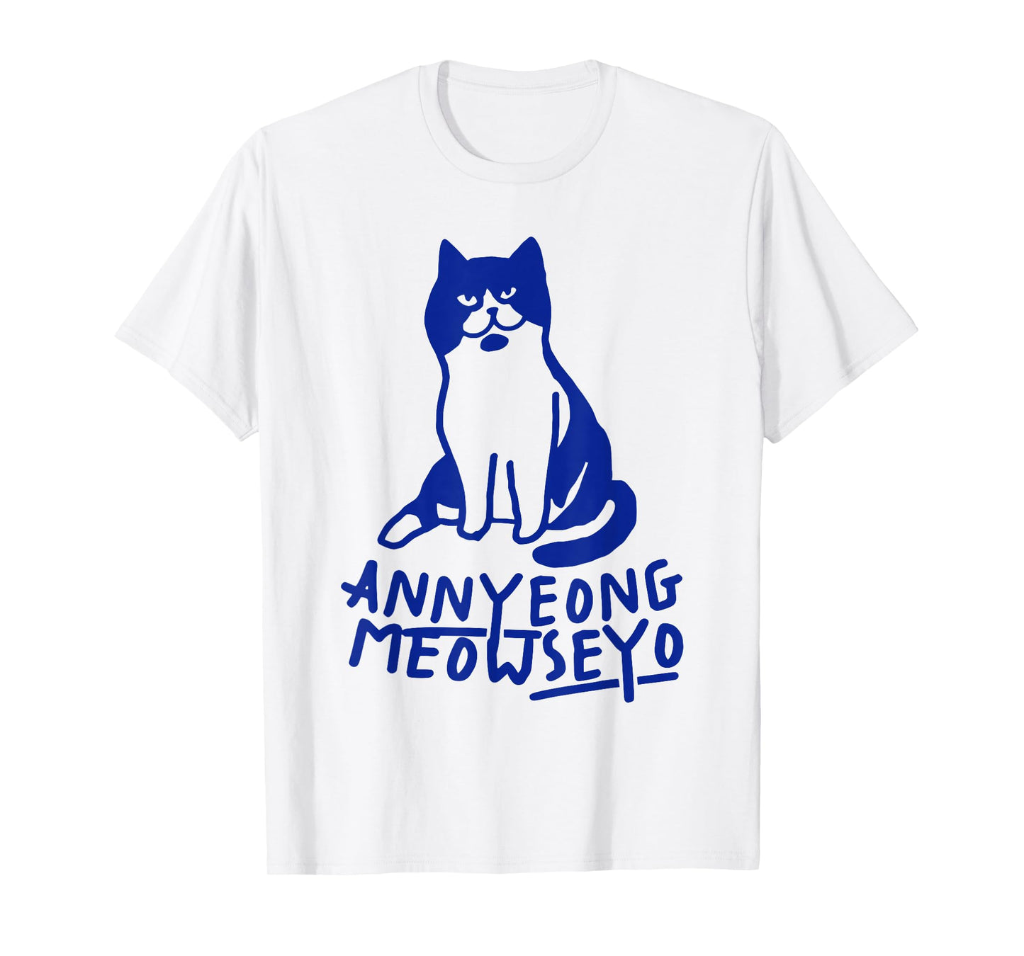 Annyeongmeowseyo K-Drama Funny Cat Lovers T-Shirt