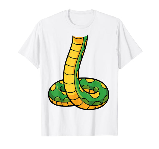 Snake Shirt Adult Men Women Kids Green Body Snake Costume T-Shirt
