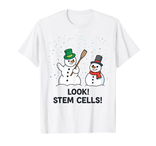 Funny Chemistry Christmas Science Teacher Look STEM Cells T-Shirt