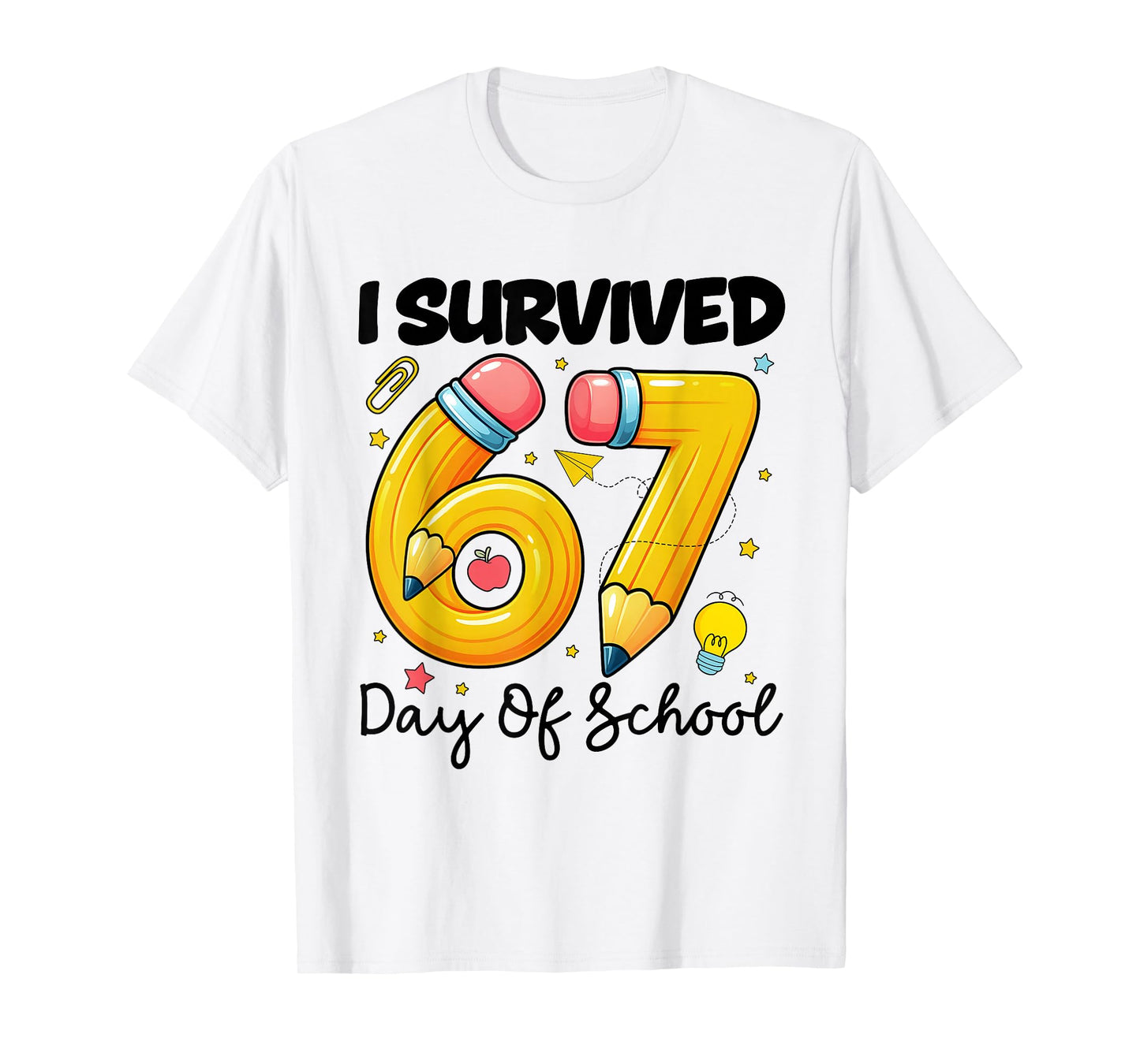 I Survived 67 Days of School Six Seven Meme Teacher Student T-Shirt