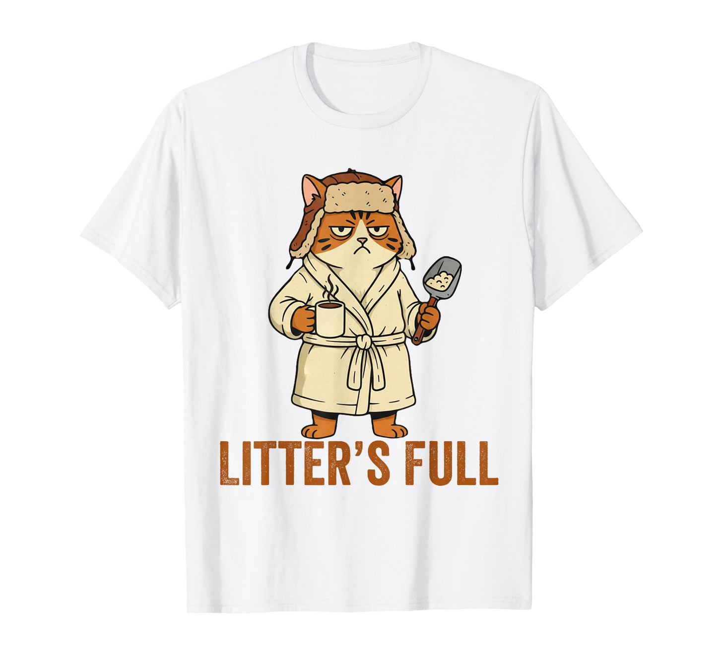 Litter’s Full Funny Cat Lovers Christmas Xmas T-Shirt