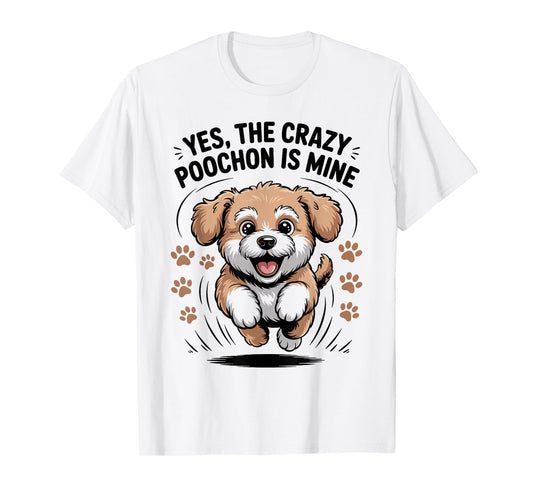 Cute Poodle Bichon Dog Cross Mix Breed Pet Funny Poochon T-Shirt