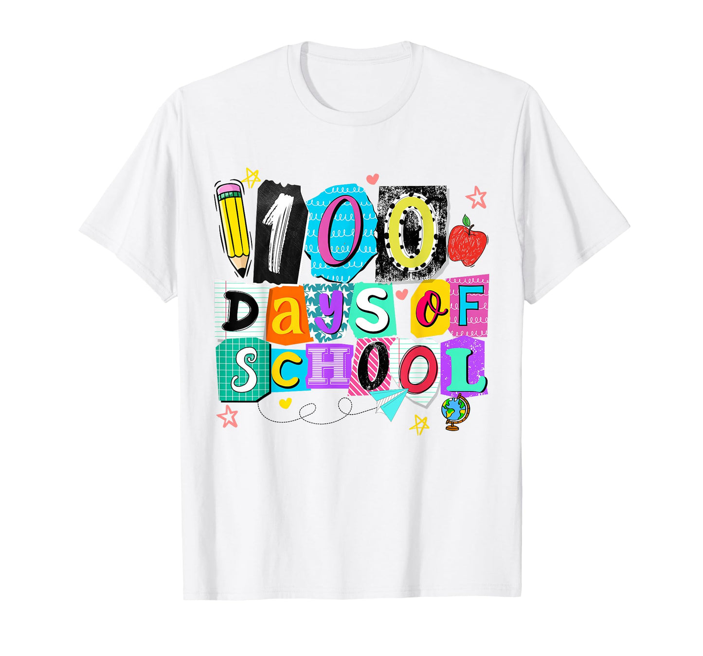 100 Days of School Teachers Kids Girls Boys Happy 100th Day T-Shirt