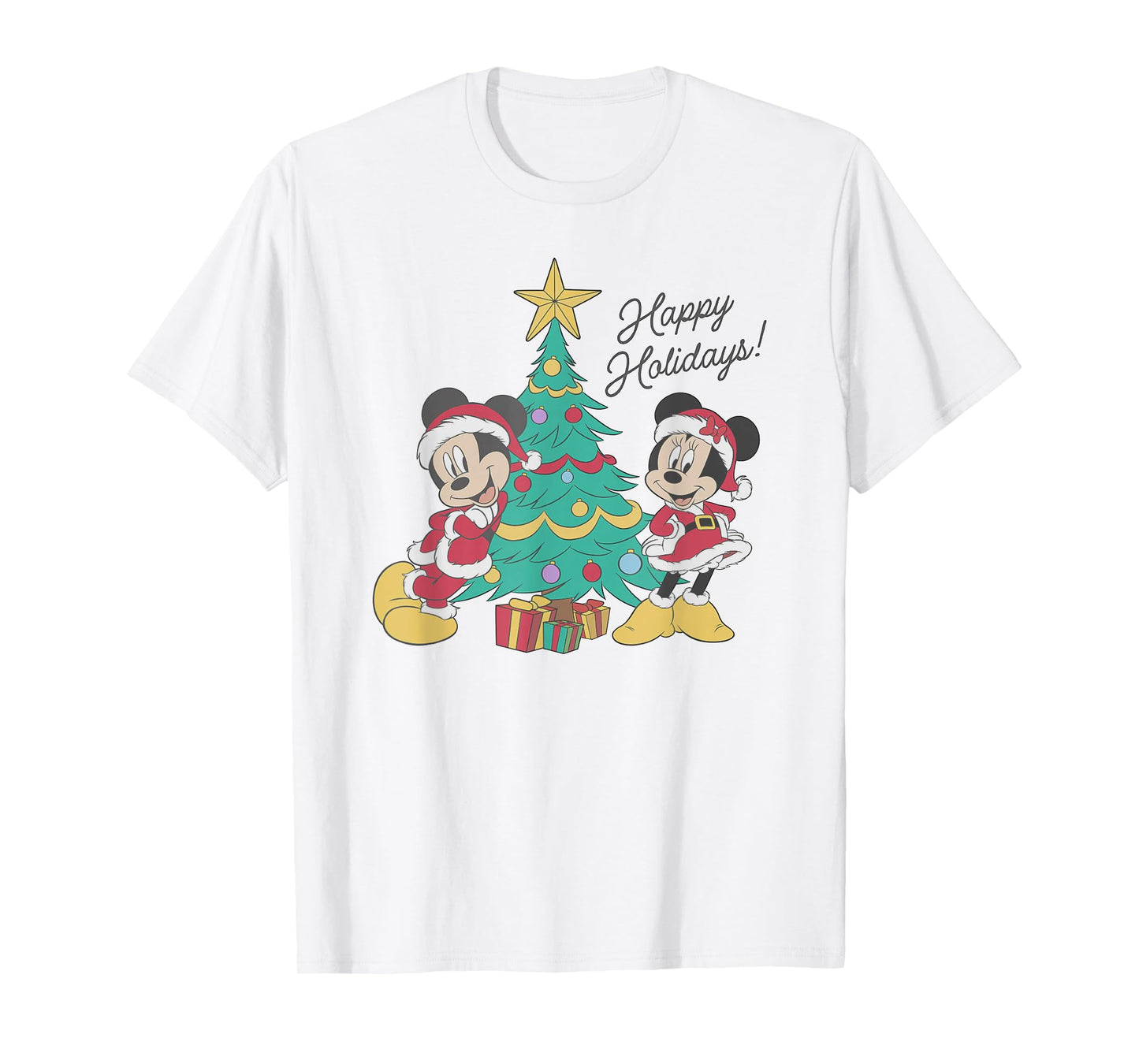 Disney Mickey and Friends Christmas Happy Holidays! T-Shirt