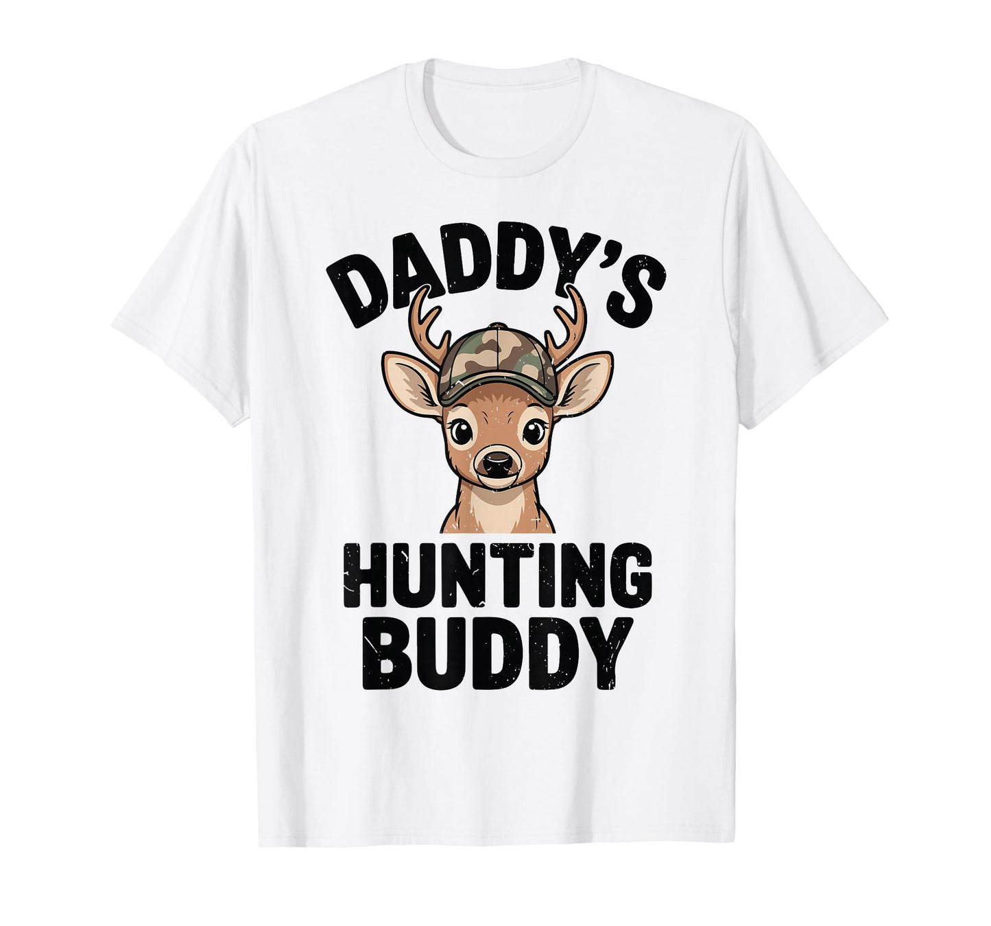 Youth Camo Deer Hunting Daddy's Hunting Buddy Camouflage Boy T-Shirt