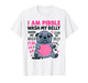 I Am Pibble Wash My Belly Funny Dog Meme Pibble Brainrot T-Shirt