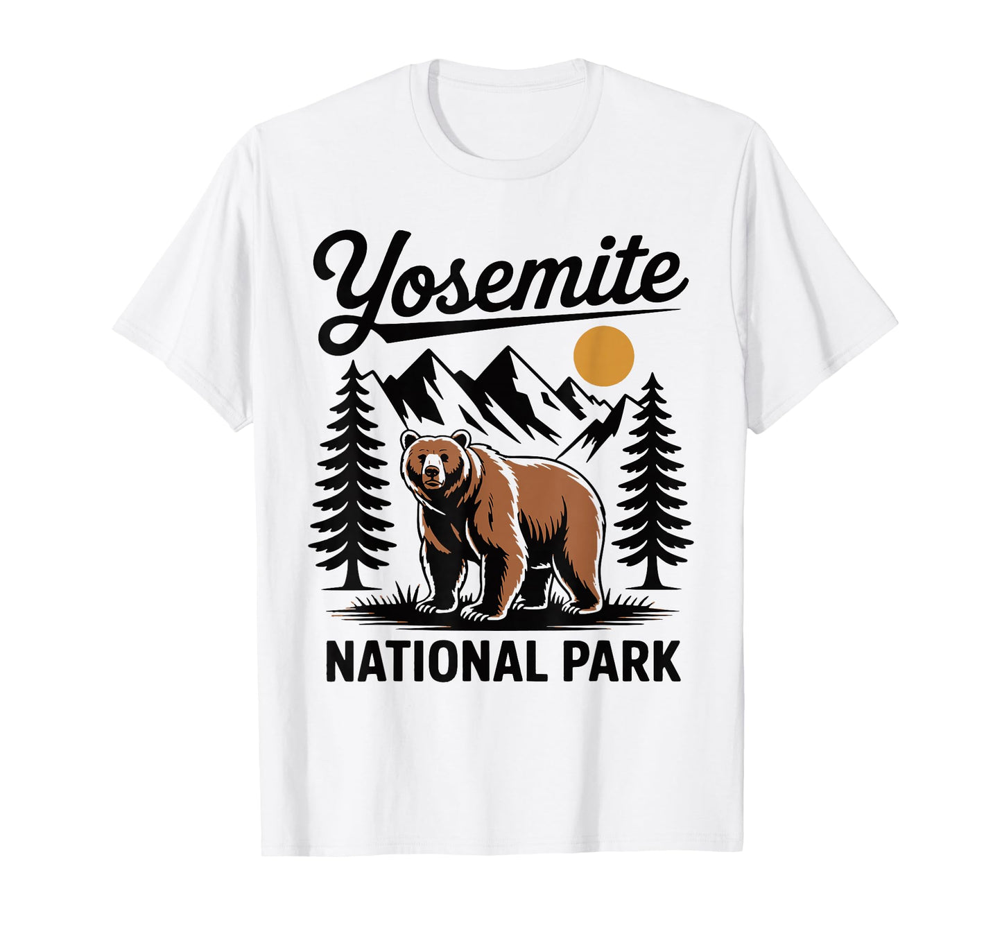 Yosemite National Park for Hikers Campers and Nature Lovers T-Shirt