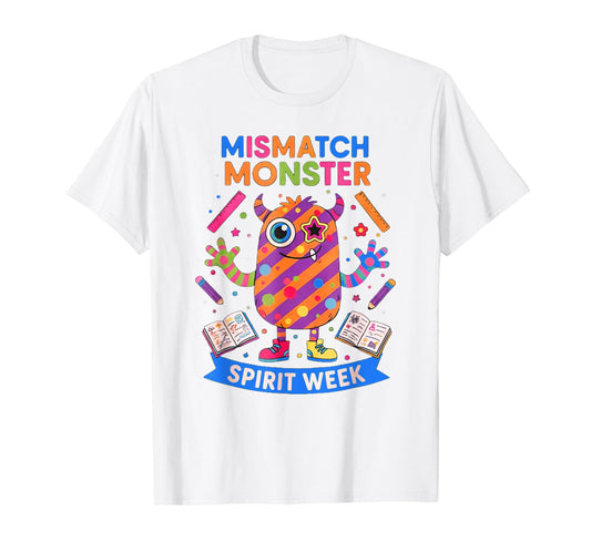 Mismatch Monster Shirt Spirit Week Kids School Wacky Day T-Shirt