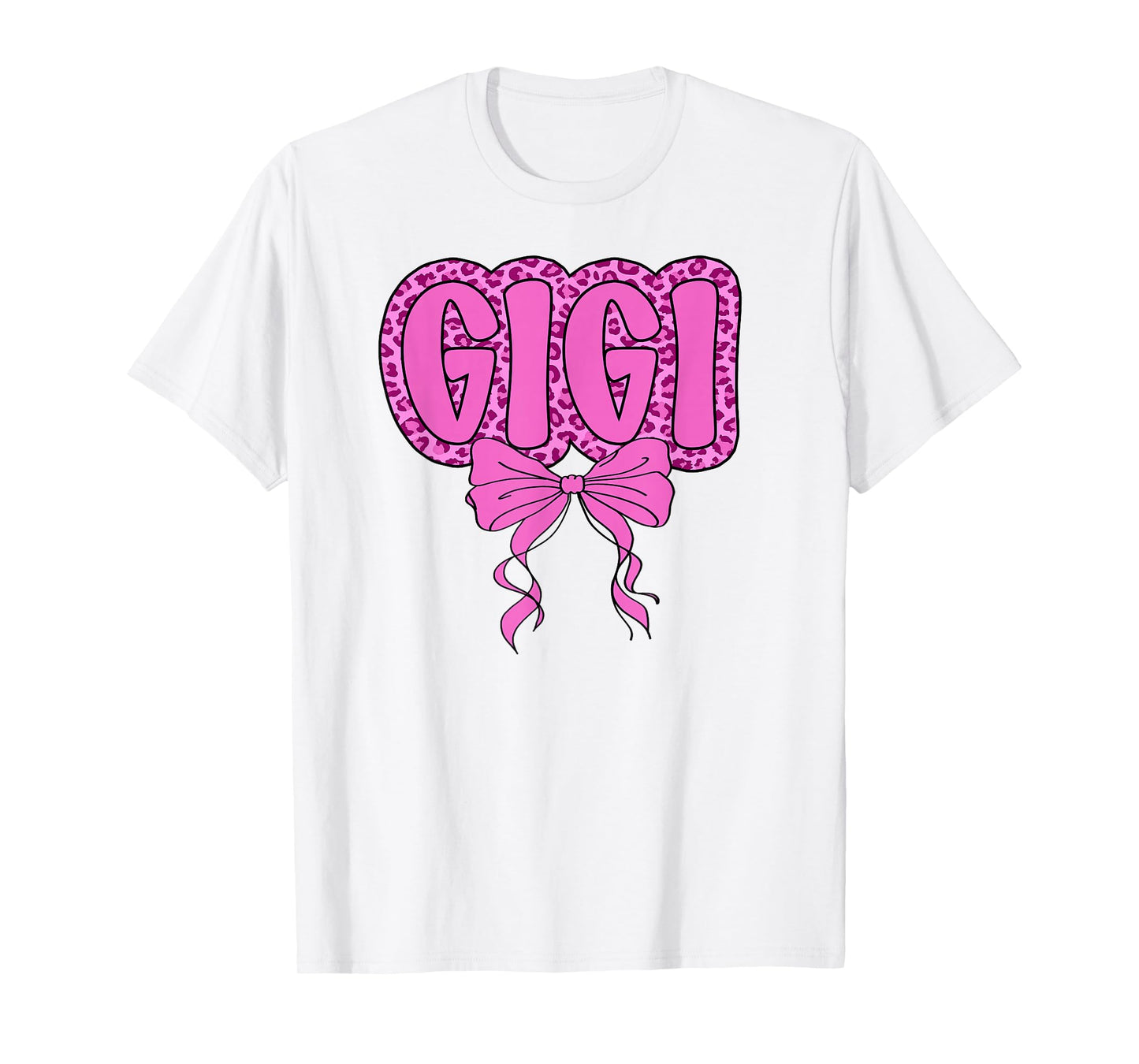 Gigi Floral Coquette Bow Pink Mother's Day Women Grandma T-Shirt