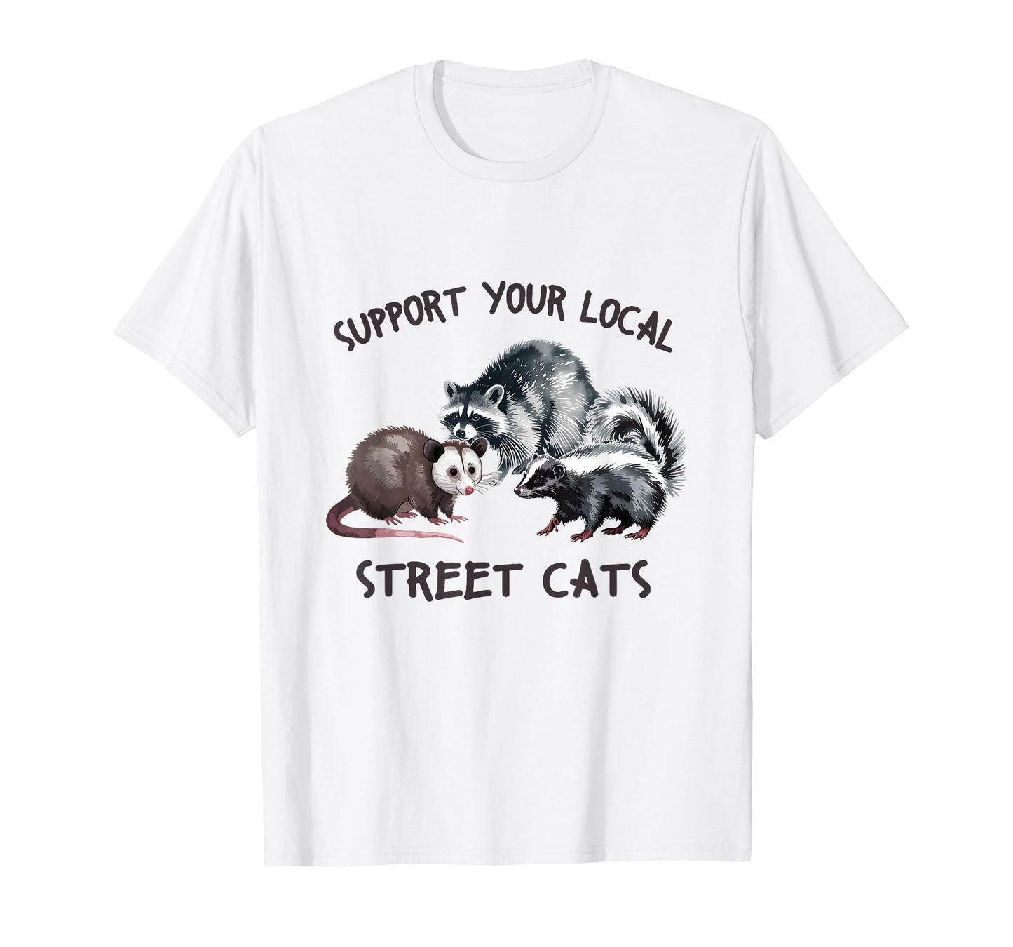 Support Your Local Wildlife Street Cats T-Shirt