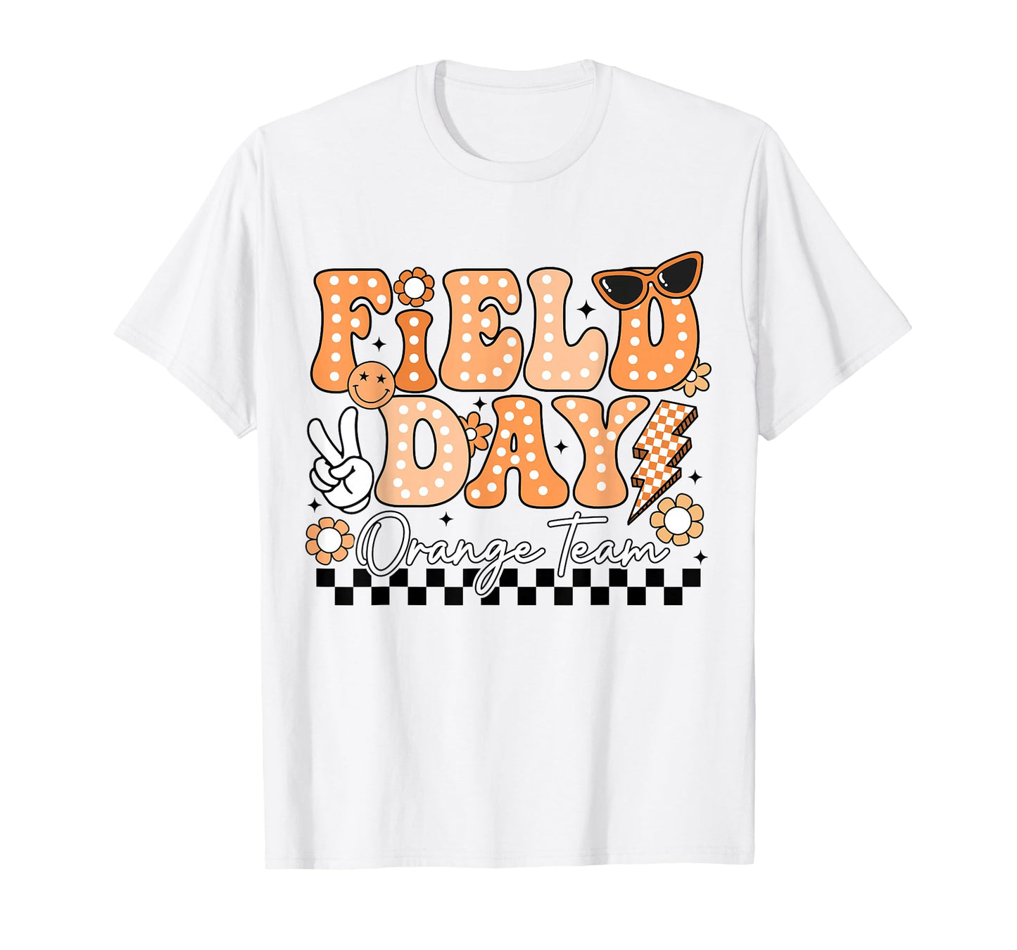 Field Day Orange Team Funny for Teacher Kids Field Day Games T-Shirt