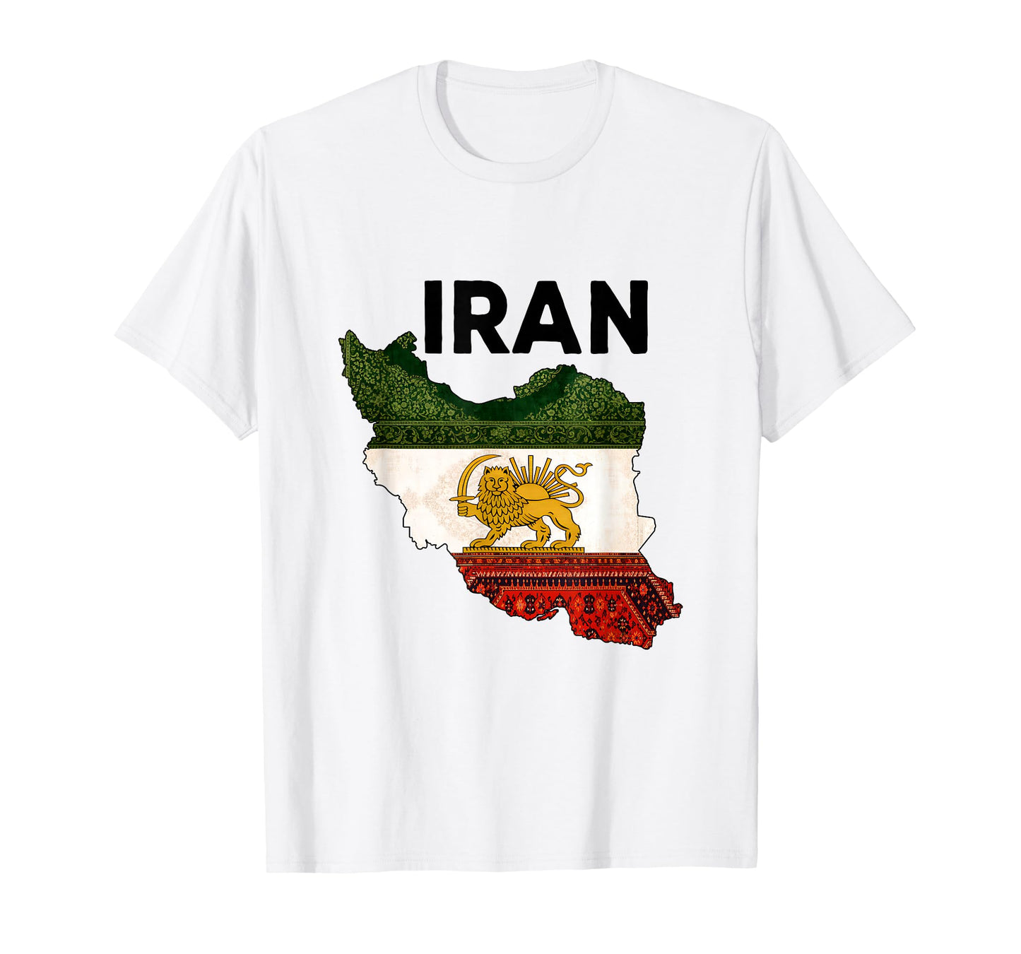 Free Iran Lion and Sun Flag – Persian Heritage Symbol Design T-Shirt