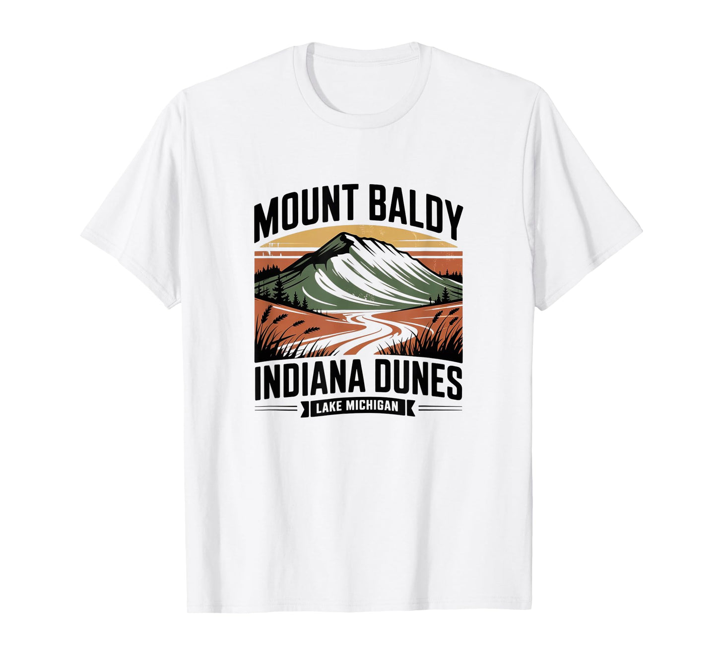 Mount Baldy Indiana Dunes Lake Michigan Great Lakes T-Shirt