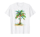 Christmas Palm Tree Light Hawaiian Tropical Xmas Men Women T-Shirt