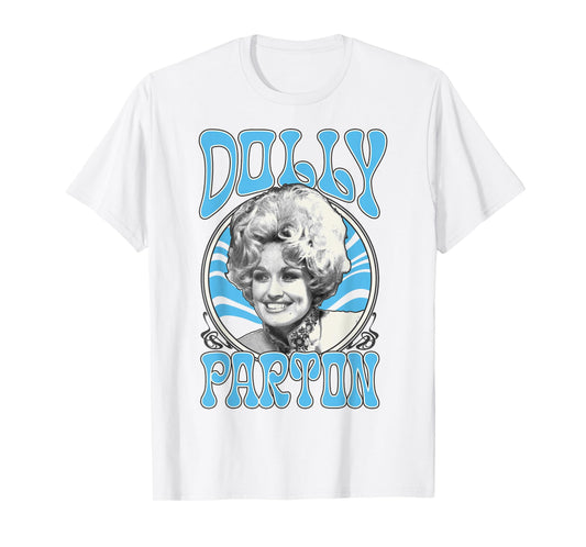 Dolly Parton 70's Retro Text Vintage Style Music Poster T-Shirt