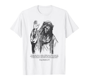 Sliver Mask King Baldwin IV Meme The Leper King Warrior T-Shirt