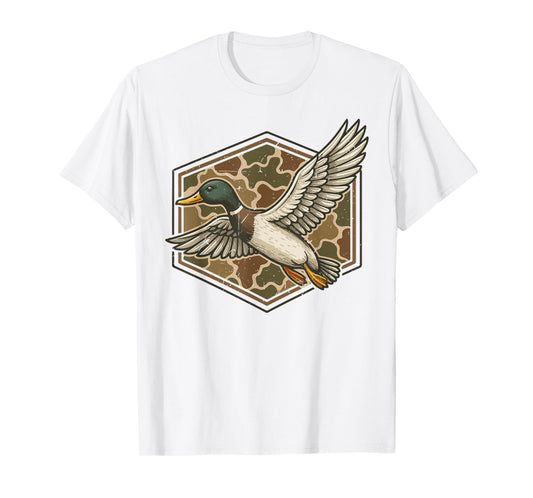 Mallard Duck Hunting Camo Youth Boys Men Camouflage Hunting T-Shirt