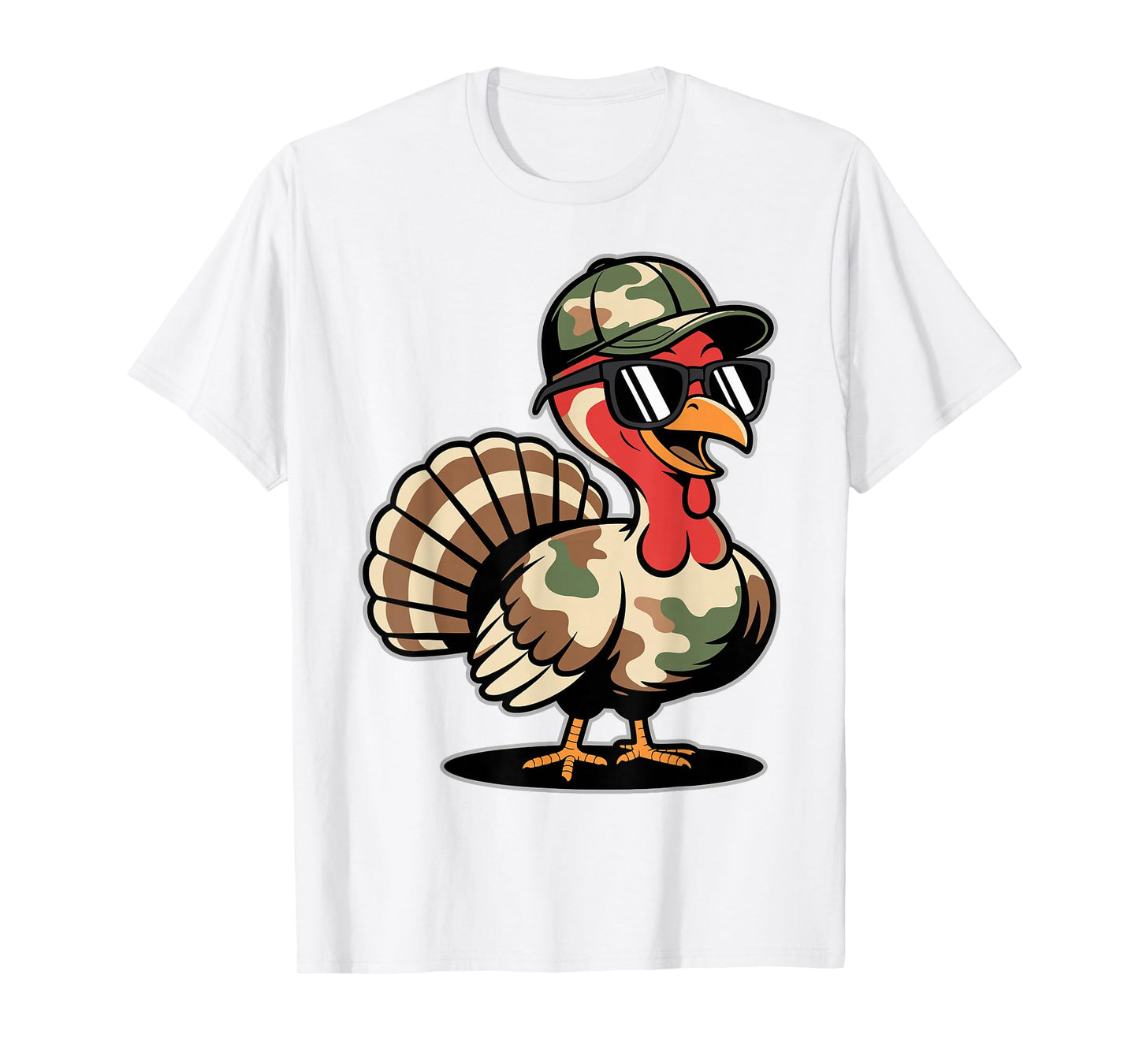 Camo Turkey Day Hunting Fall Thanksgiving Gifts T-Shirt