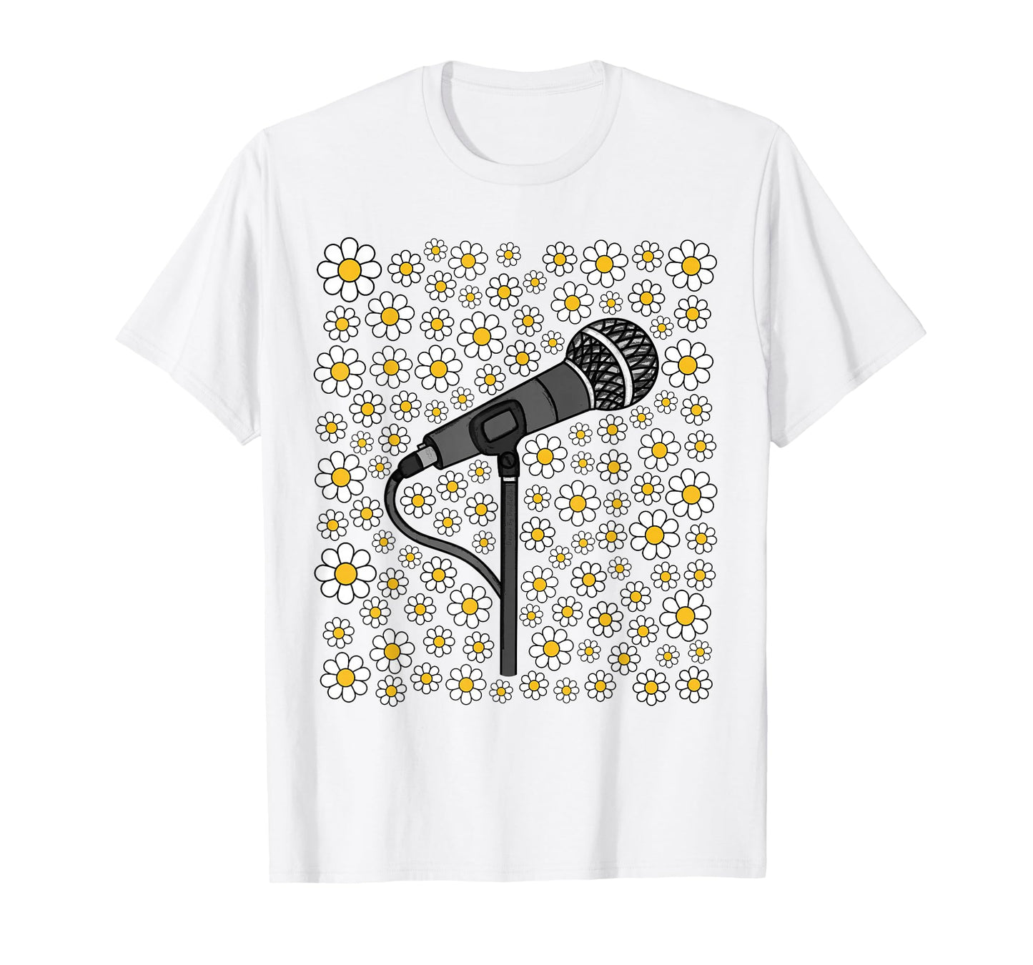 Singer Floral Flowers Singing Teacher Musician Spring Summer T-Shirt