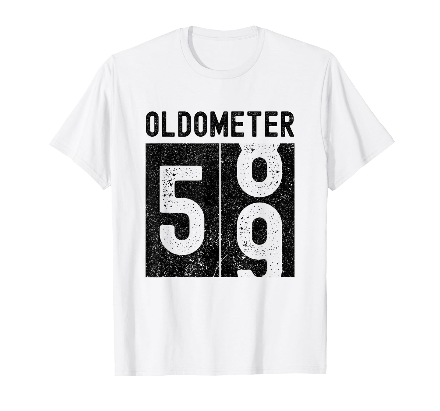 Oldometer 59th Birthday Funny Retro Turning 59 Years Old Men T-Shirt