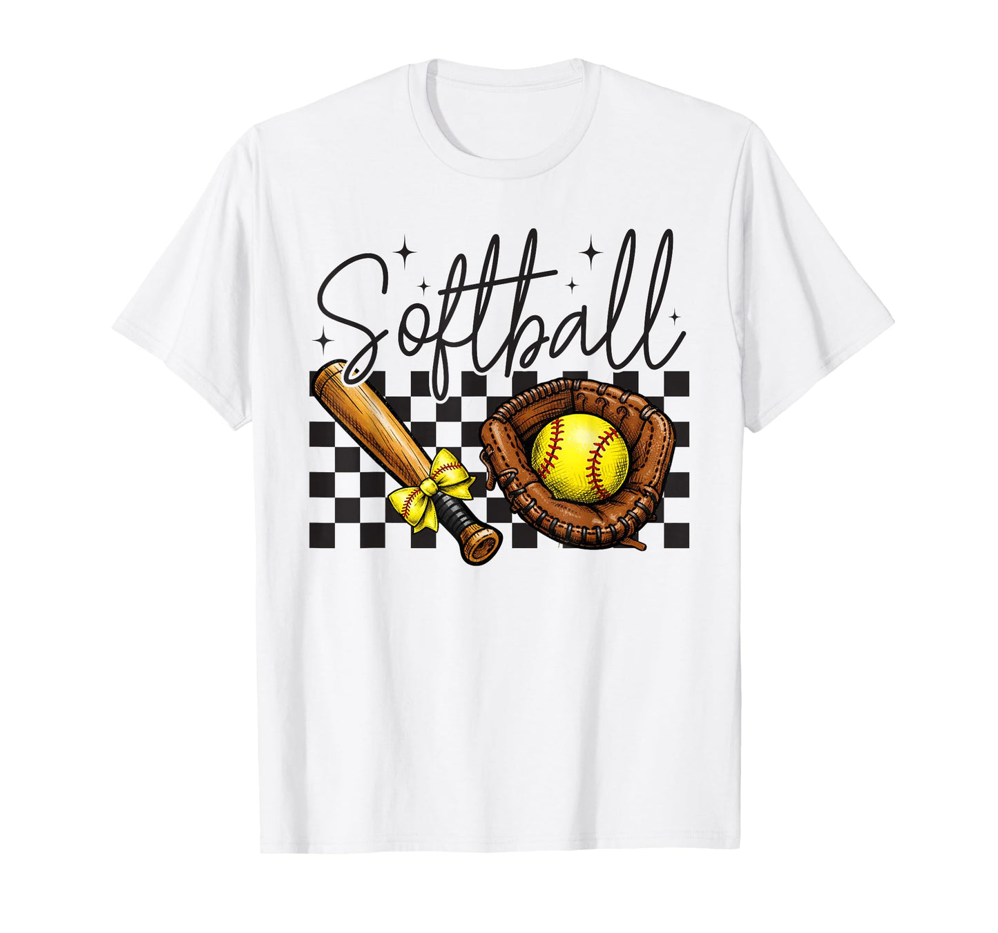 Softball Mama Mom Softball Game Day Vibes Mother's Day Women T-Shirt