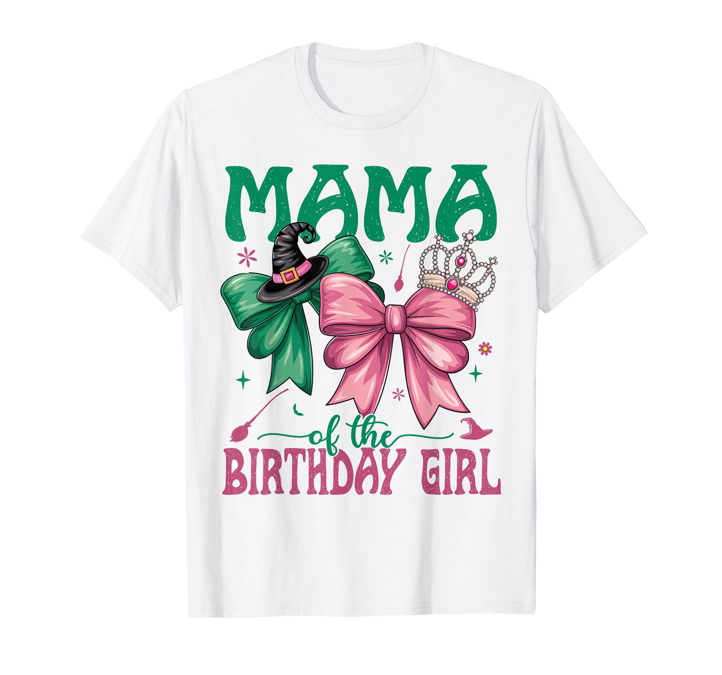 Mama of The Birthday Girl Matching Witch Family Bday Part T-Shirt