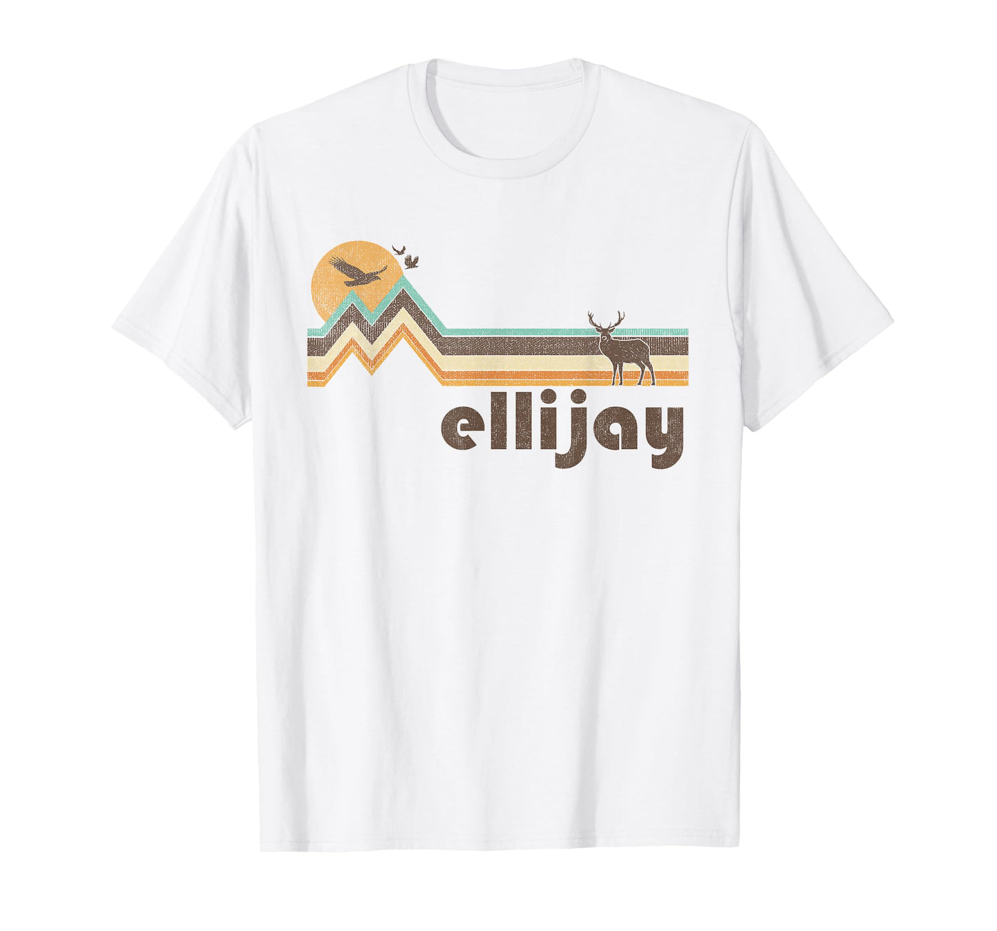 Ellijay - Vintage Men Women 70s 80s Graphic Cool Nature T-Shirt