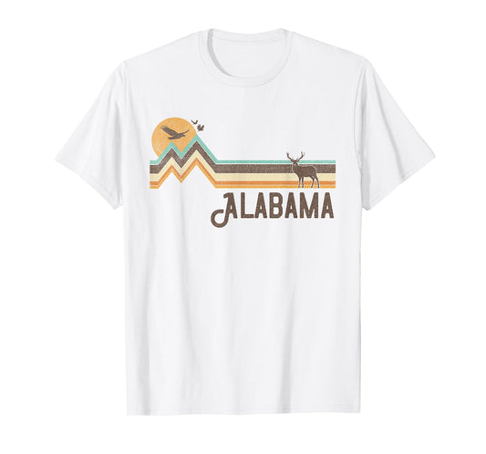 Alabama - Vintage Men Women 70s 80s Graphic Cool Nature T-Shirt