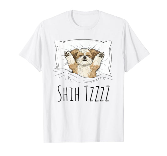 Shih Tzu Sleepshirt Pajamas Funny Dog Pun Bedtime Sleepwear T-Shirt