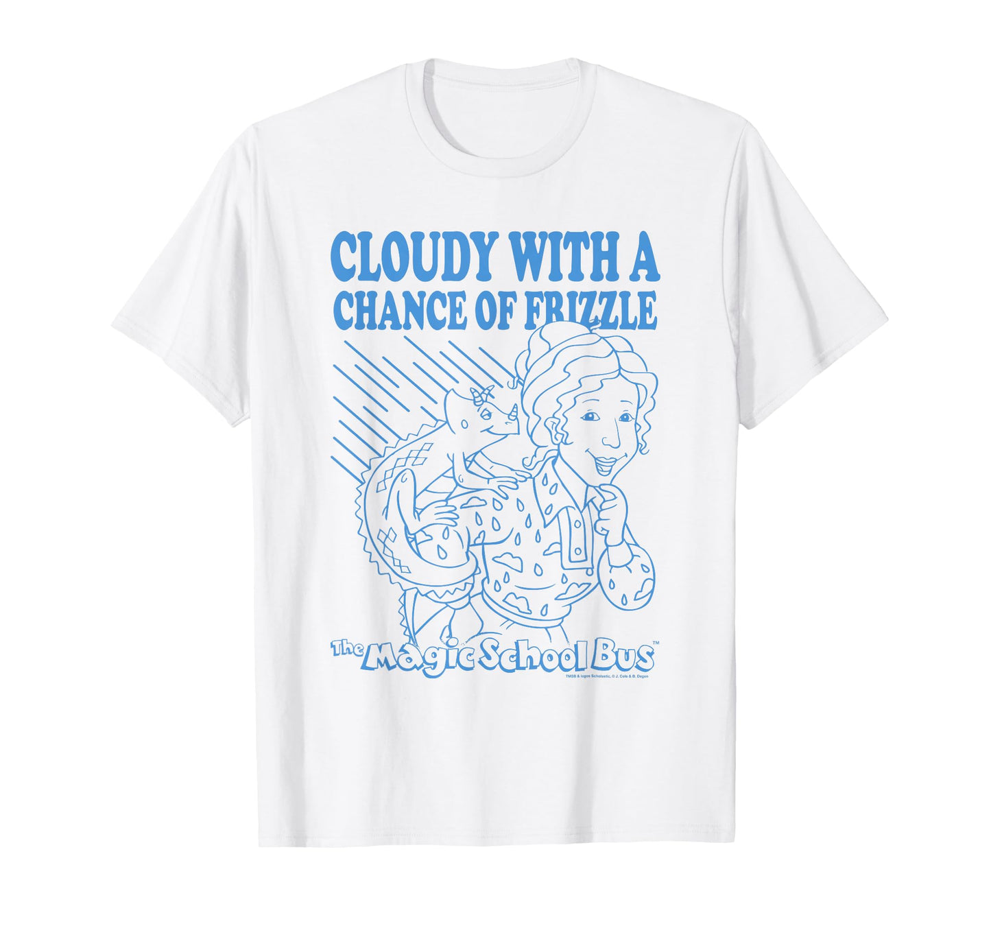 The Magic School Bus Cloudy with a Chance of Frizzle Cartoon T-Shirt