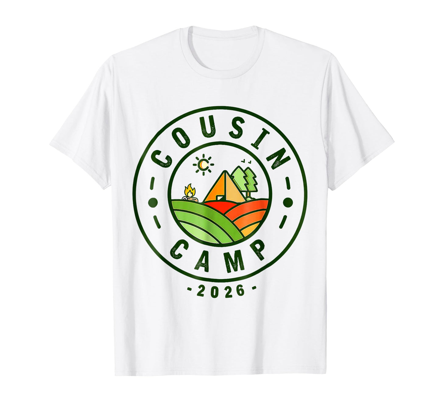 Cousin Camp 2026 Family Vacation Summer Camping T-Shirt
