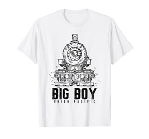 Big Boys Union Pacific Types of Trains Locomotives Apparel T-Shirt