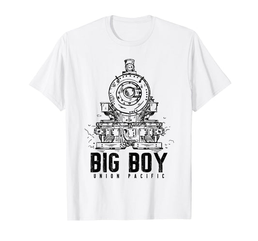 Big Boys Union Pacific Types of Trains Locomotives Apparel T-Shirt