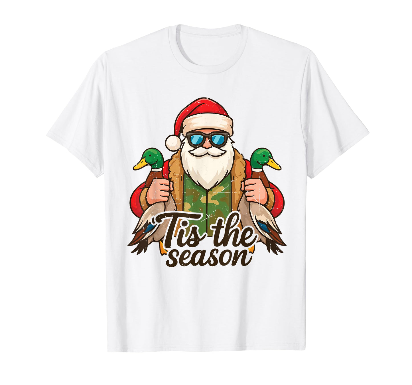 Tis The Season Duck Hunting Christmas Pajama Toddler Boy Men T-Shirt
