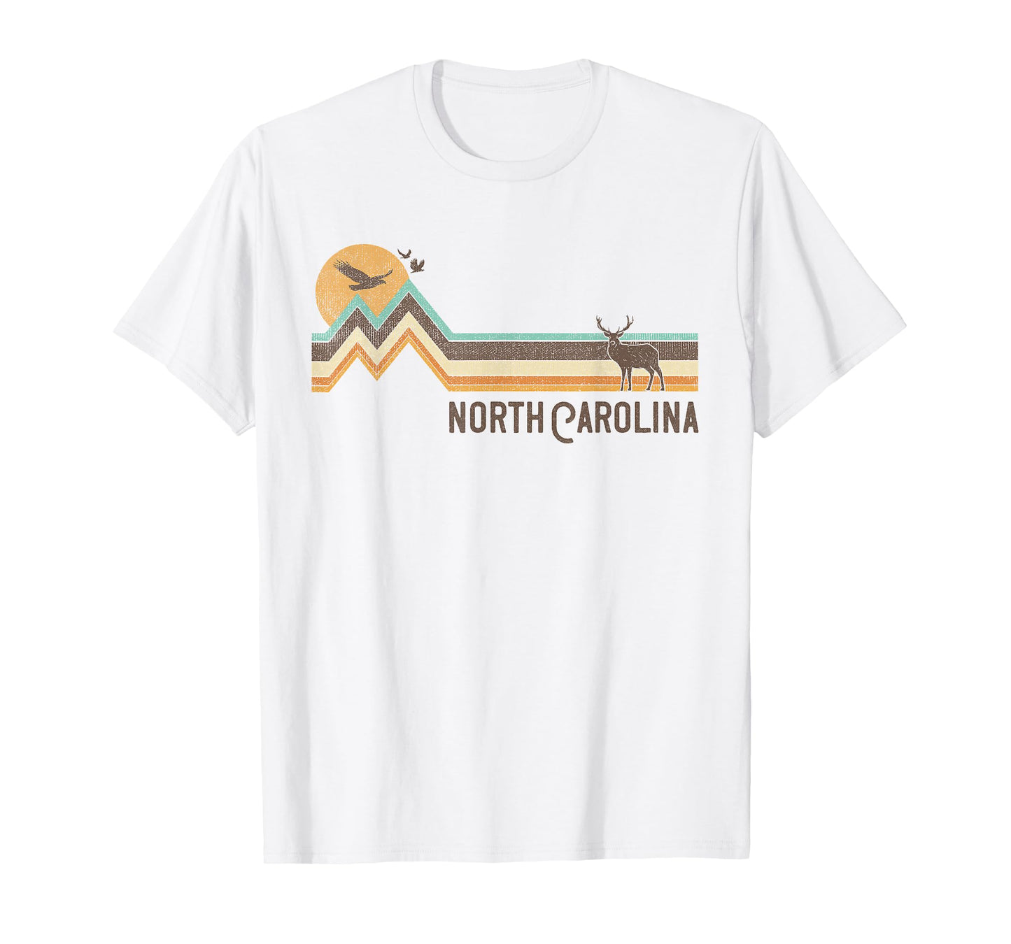 North Carolina - Vintage Men Women 70s 80s Graphic Cool T-Shirt