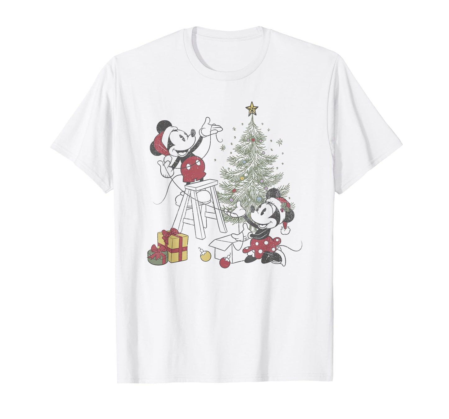 Disney Mickey and Friends Christmas Merry and Bright Season T-Shirt