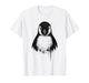 Penguin Ink Art Grunge Aesthetic Arctic Wildlife Portrait T-Shirt
