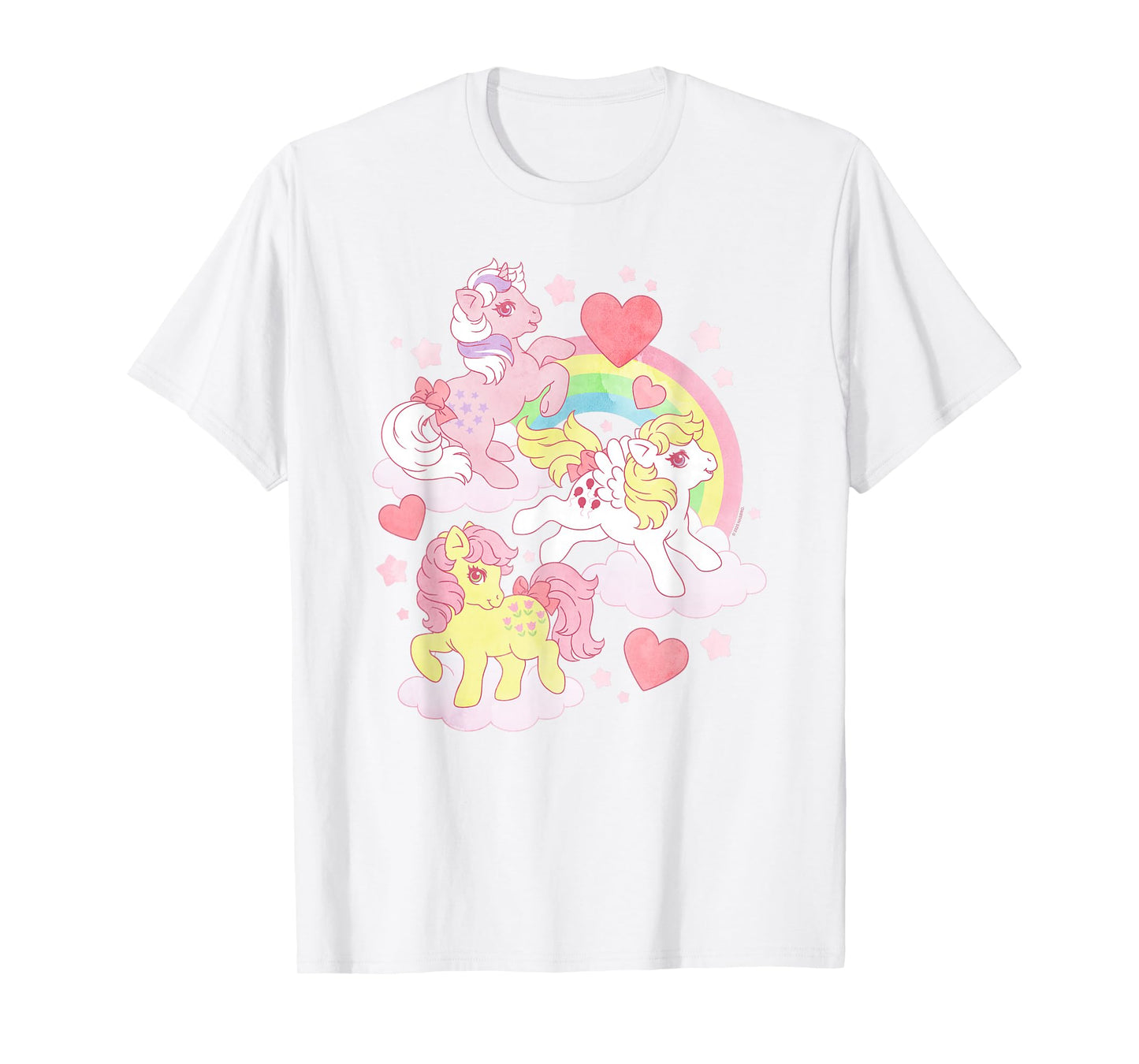 My Little Pony Adorable Rainbow Friendship Distressed Poster T-Shirt