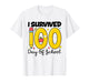 I Survived 100th Days of School Students Teachers 100 Days T-Shirt
