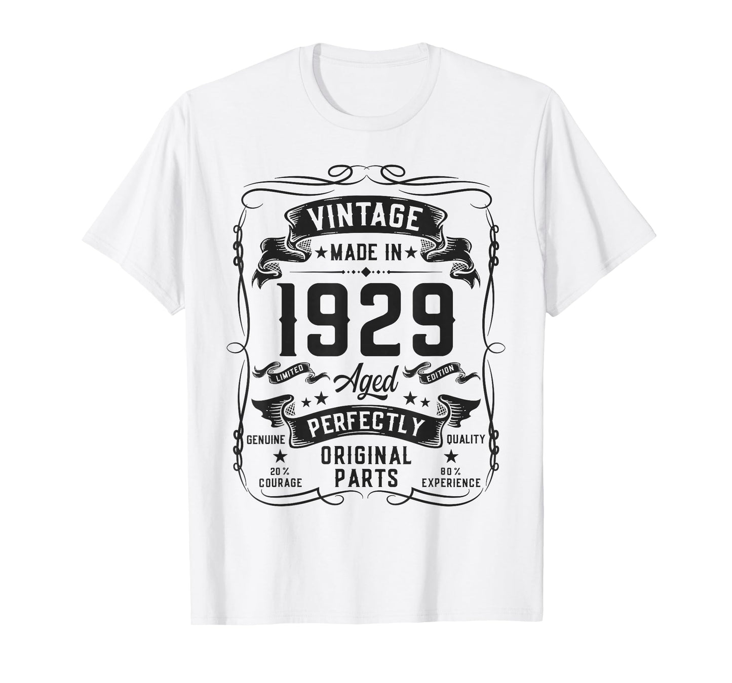 Vintage 1929 97yr 97th Birthday Gifts for Men 97 Years Old T-Shirt