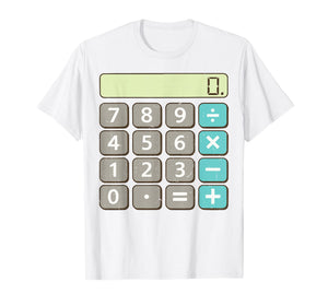 Kids & Adult Calculator Halloween Costume Math Teacher Funny T-Shirt