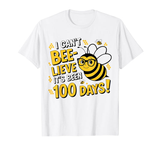 I Can't Believe It's Been 100 Days of School Bee 100th Kids T-Shirt