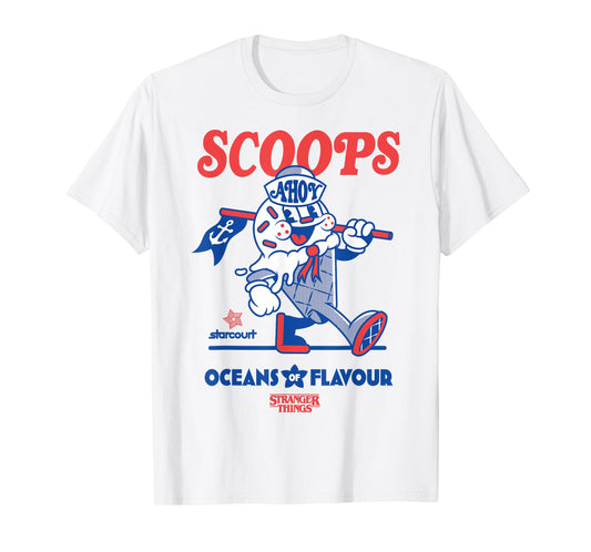 Stranger Things Scoops Ahoy Oceans of Flavour Toon Cone T-Shirt
