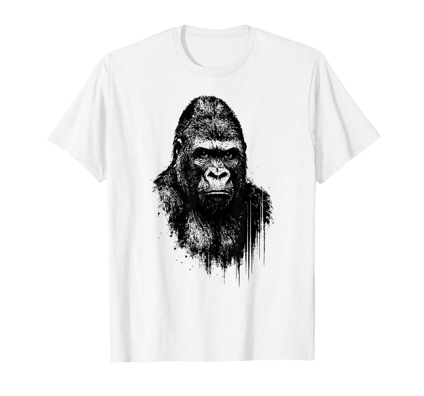 Cool Gorilla Ink Art Urban Jungle Wild Power Portrait Grunge T-Shirt