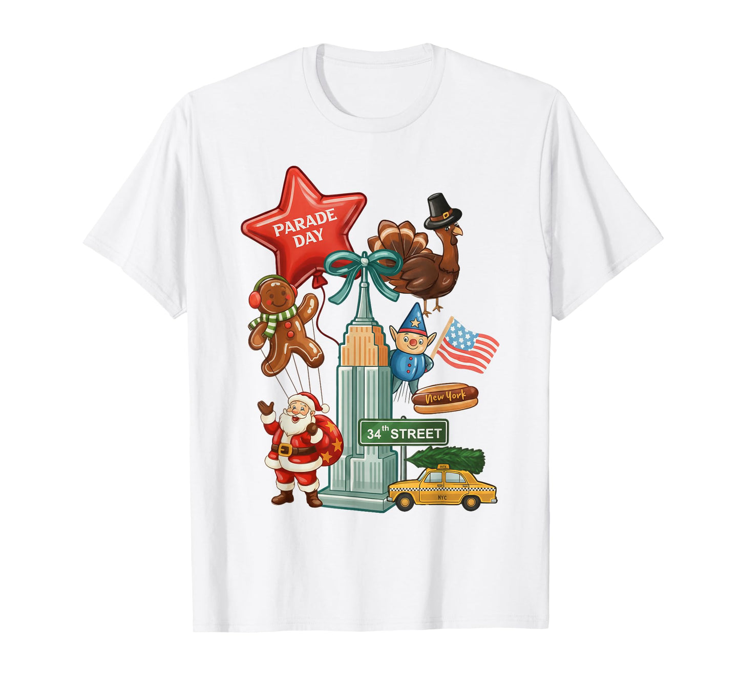 Retro Thanksgiving Day Parade New-York Men Women Teens T-Shirt