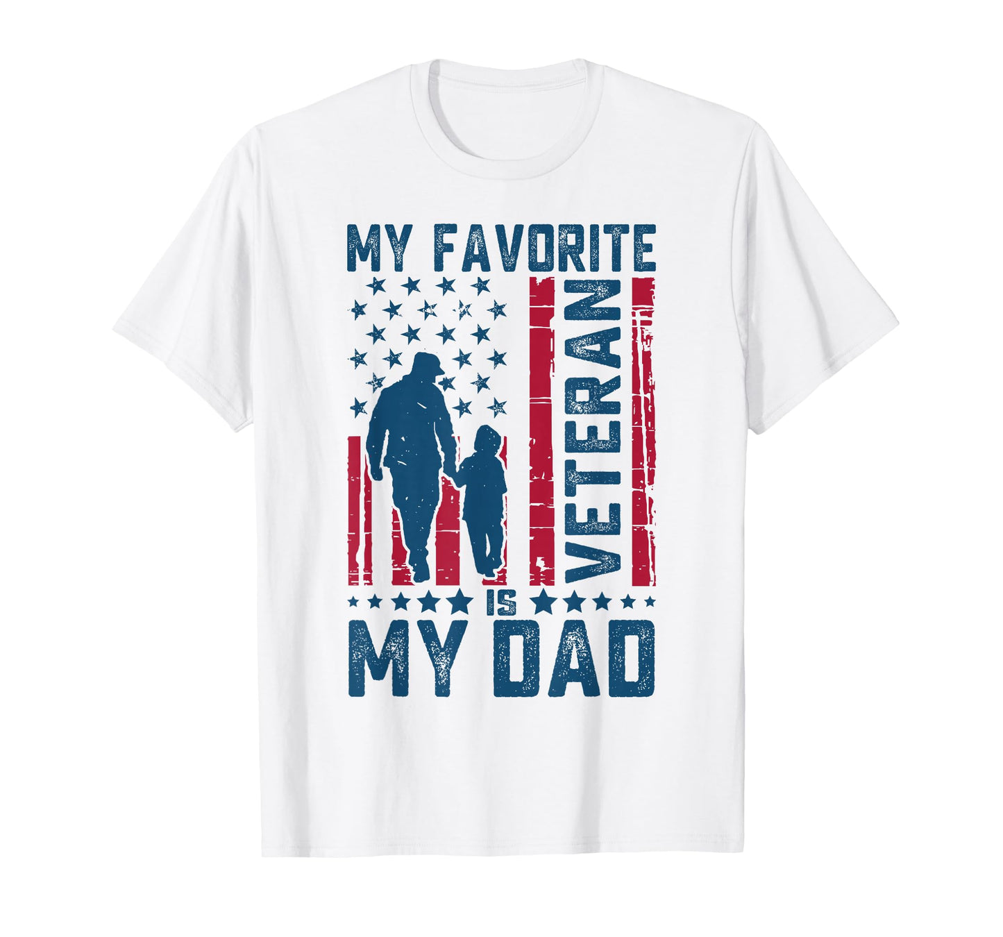 Father Veterans Day My Favorite Veteran is My Dad for Kids T-Shirt