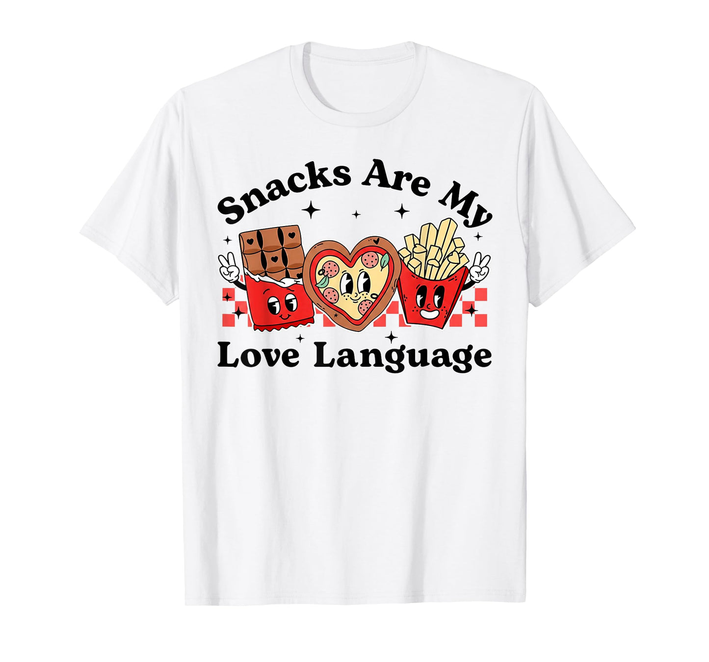 Snacks are My Love Language Valentine Day Kids Boys T-Shirt
